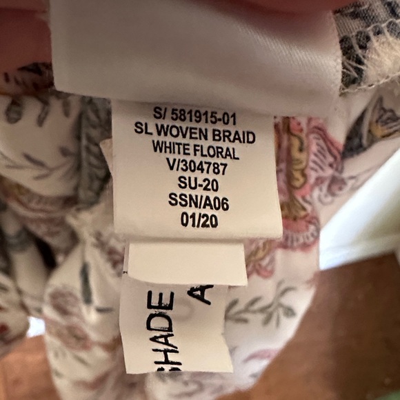 Old Navy White Floral Halter Maxi Dress with Rust Blooms XS - Picture 3 of 7